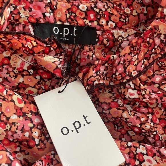 New! OPT Anthropologie Floral Long Sleeve Prairie Dress - Picture 7 of 7